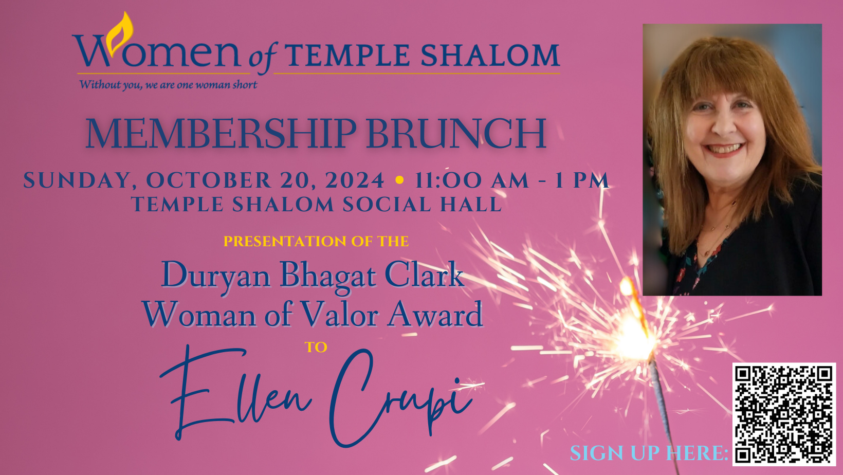 2024 Woman of Valor with Brunch QR Code