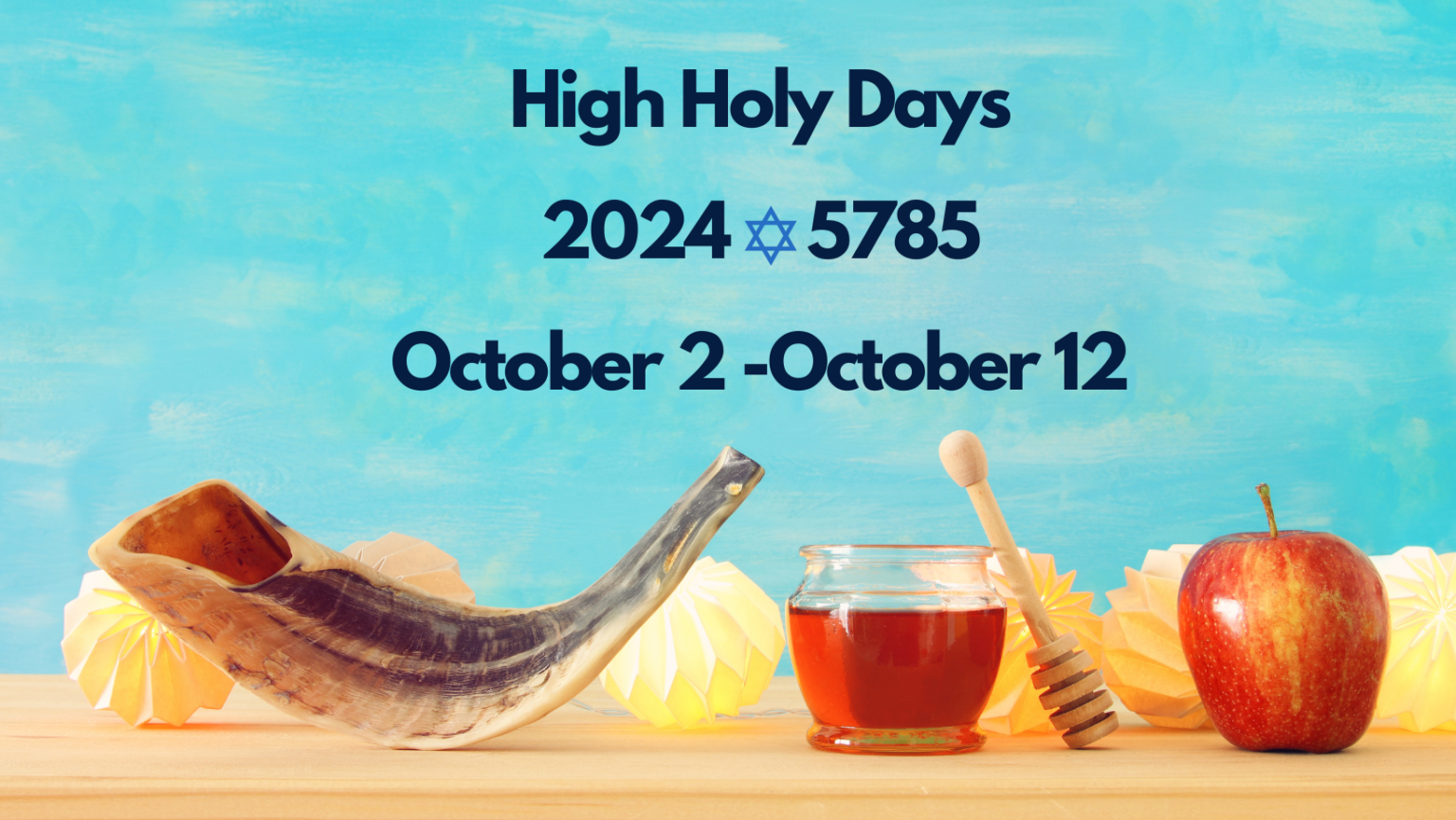 HIGH HOLY DAYS 2024 Temple Shalom, Aberdeen NJ